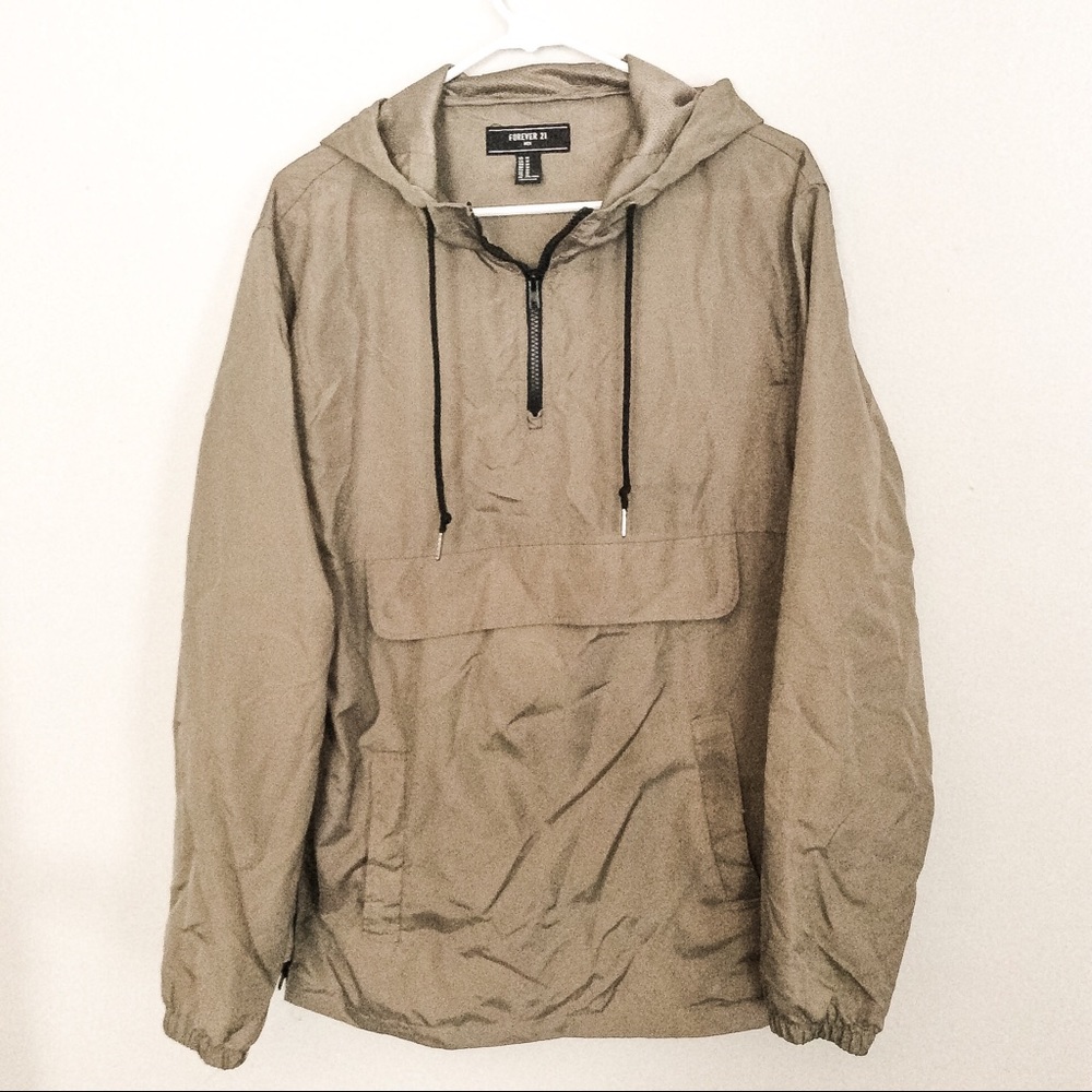 Forever 21 men’s windbreaker (sand)